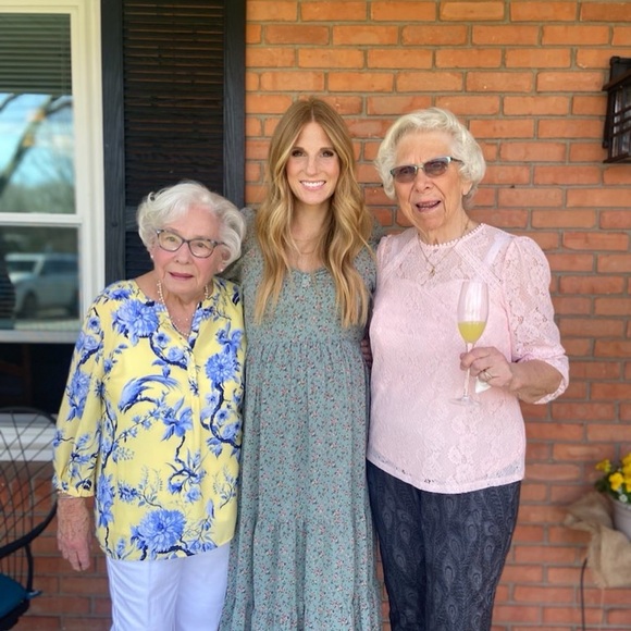 Bohme Green Floral Midi Dress - Picture 2 of 5